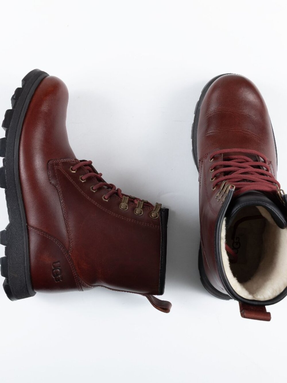 UGG Kirkson Waterproof Leather Boots Mens US 8 Brown Vibram Winter Gorpcore